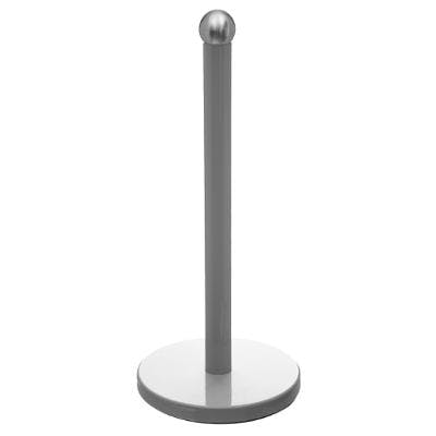 Support à essuie-tout en métal gris D15xH34cm