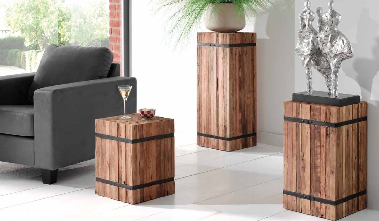 Support pour plante teck naturel grand modèle CANADA