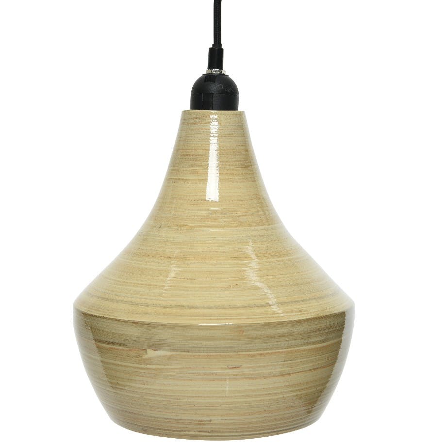 Suspension bambou forme poire 22 cm