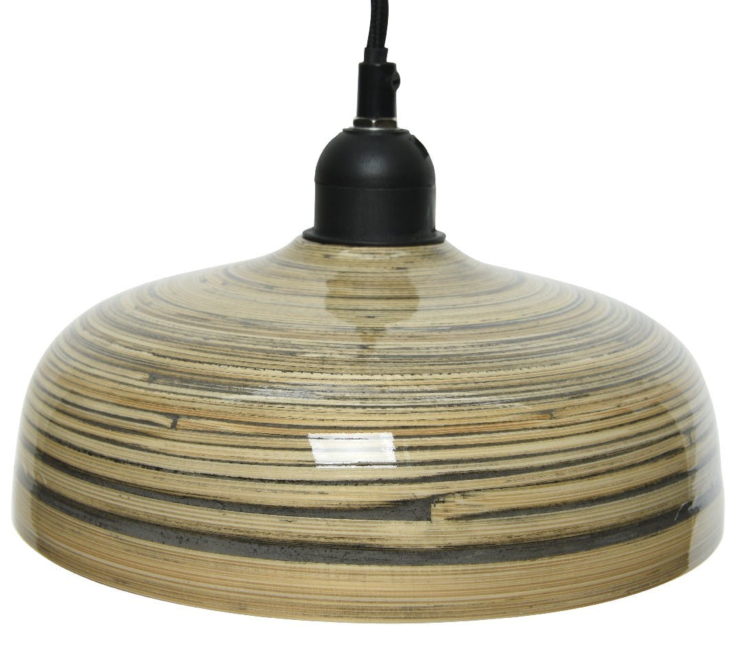 Suspension bambou stries 22 cm