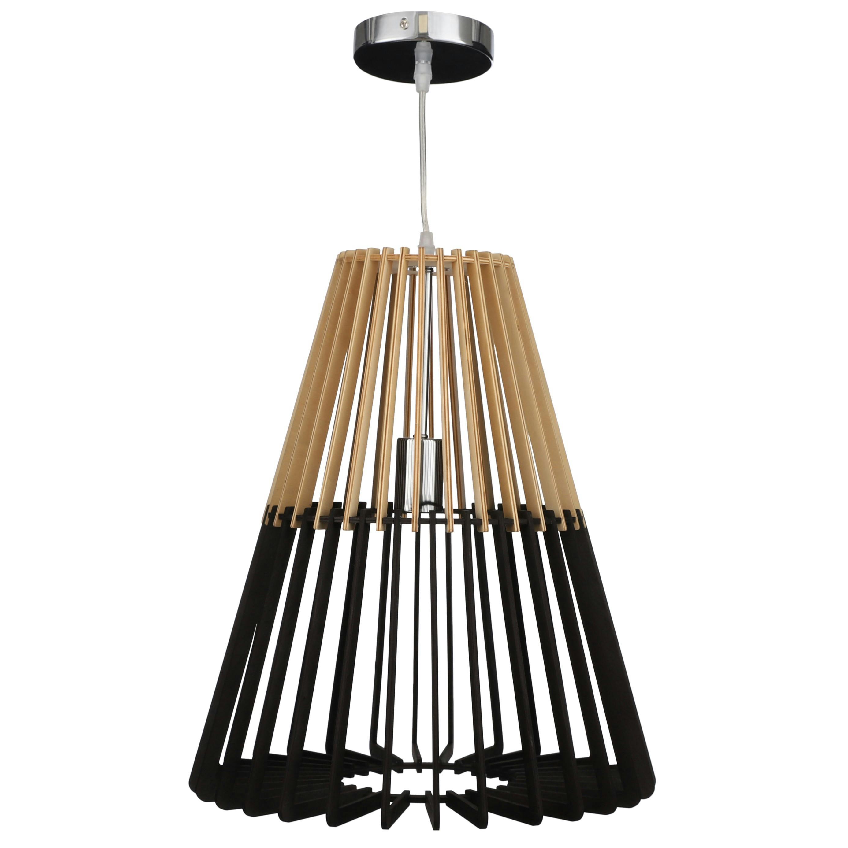 Suspension bicolore forme cône D 40 cm