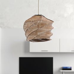 Suspension bohème forme ruche - effet bambou OLTEN