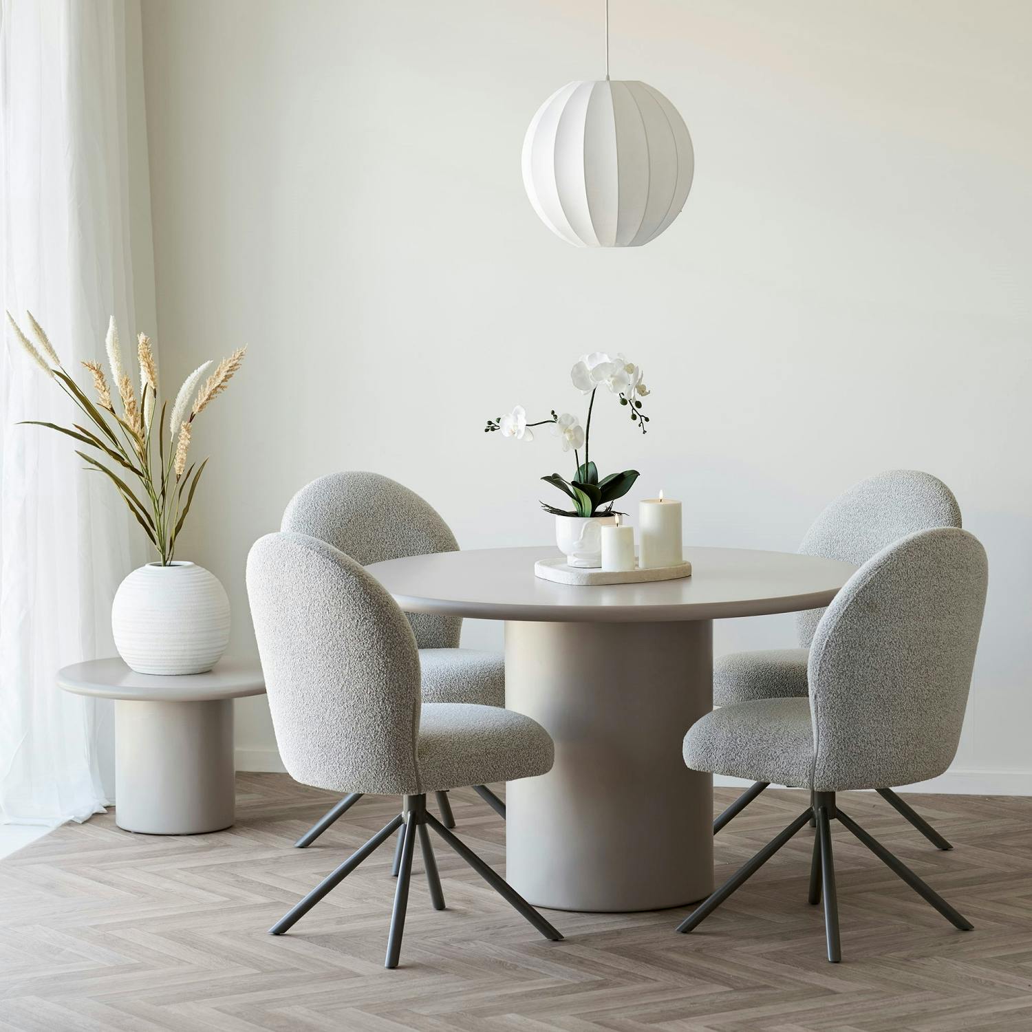 Suspension boule blanche ø40 cm SKIVE