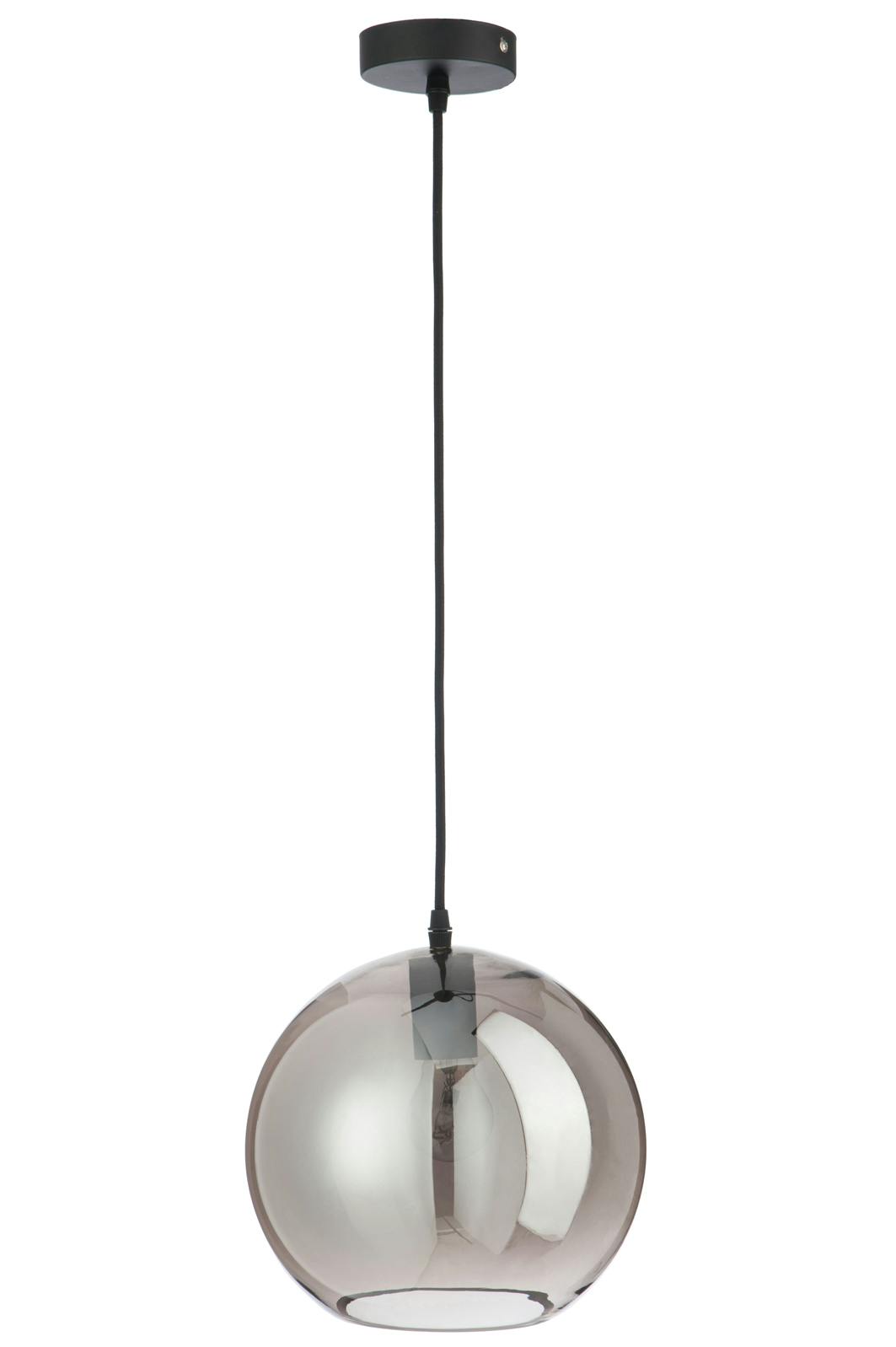 Suspension boule en verre argent moyen modèle ref.30022850
