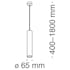 Suspension cylindre finition blanc MODENE