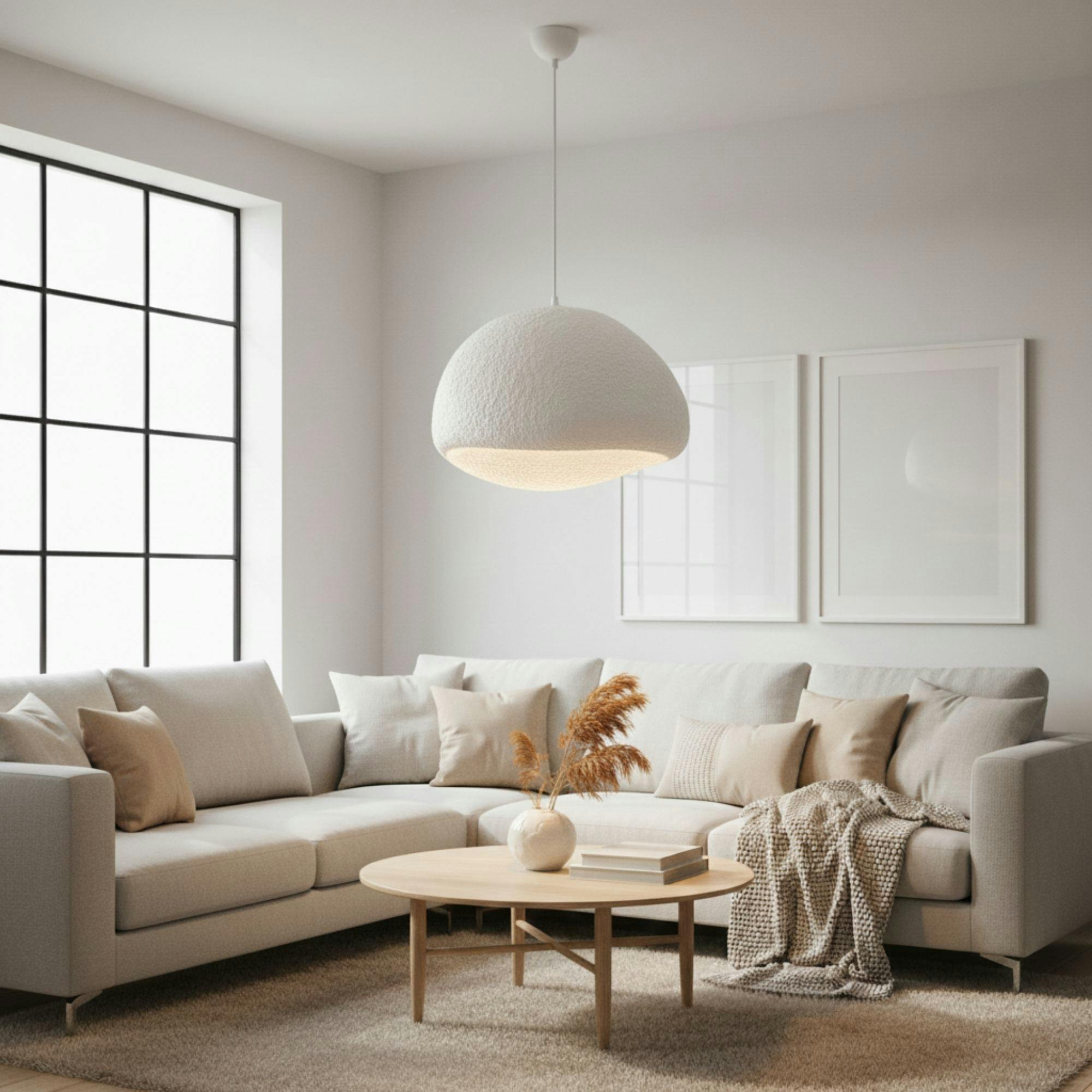 Suspension de chambre blanche design 50 cm NOXIS