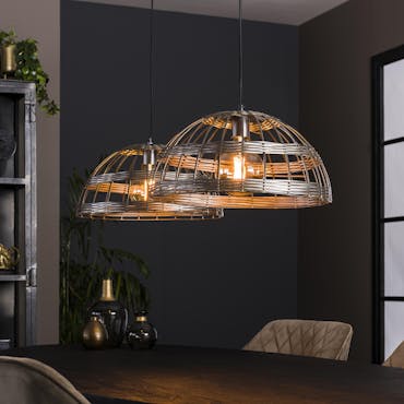 Suspension de table à manger avec cannage en métal NOVA
