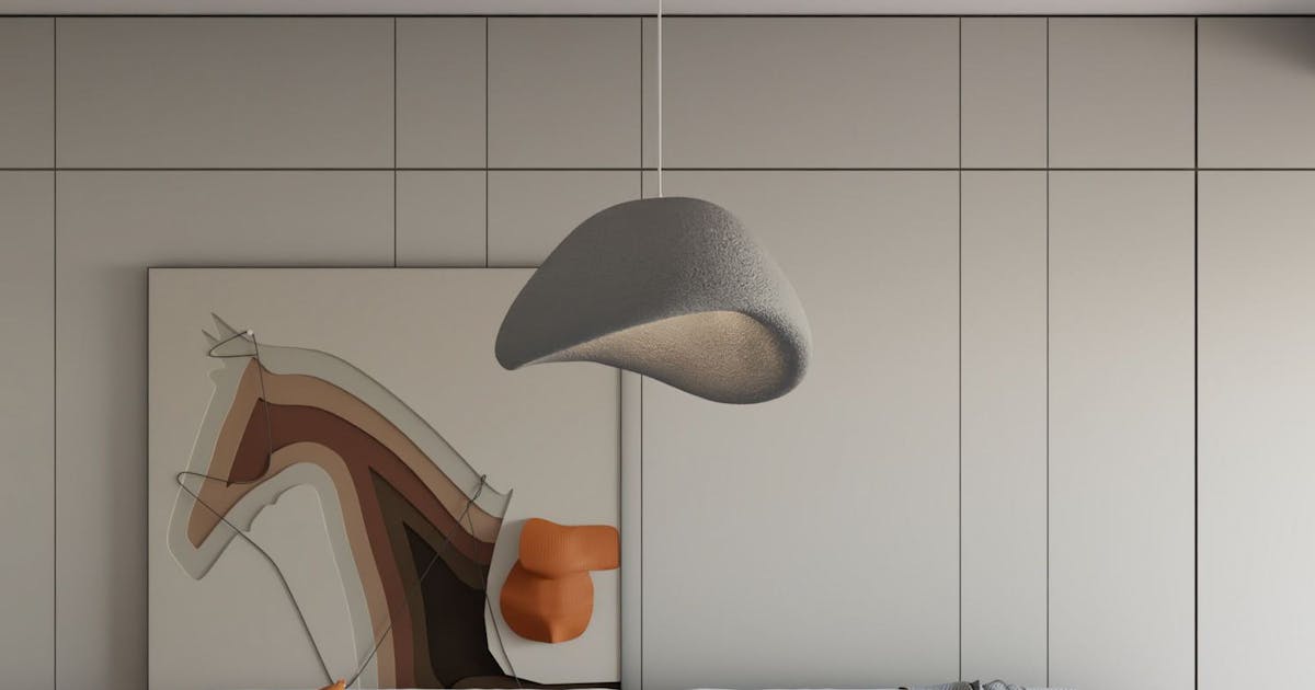 Suspension design grise forme organique 30 cm NOXIS | Leroy Merlin Suspension design grise forme organique 30 cm NOXIS | Leroy Merlin