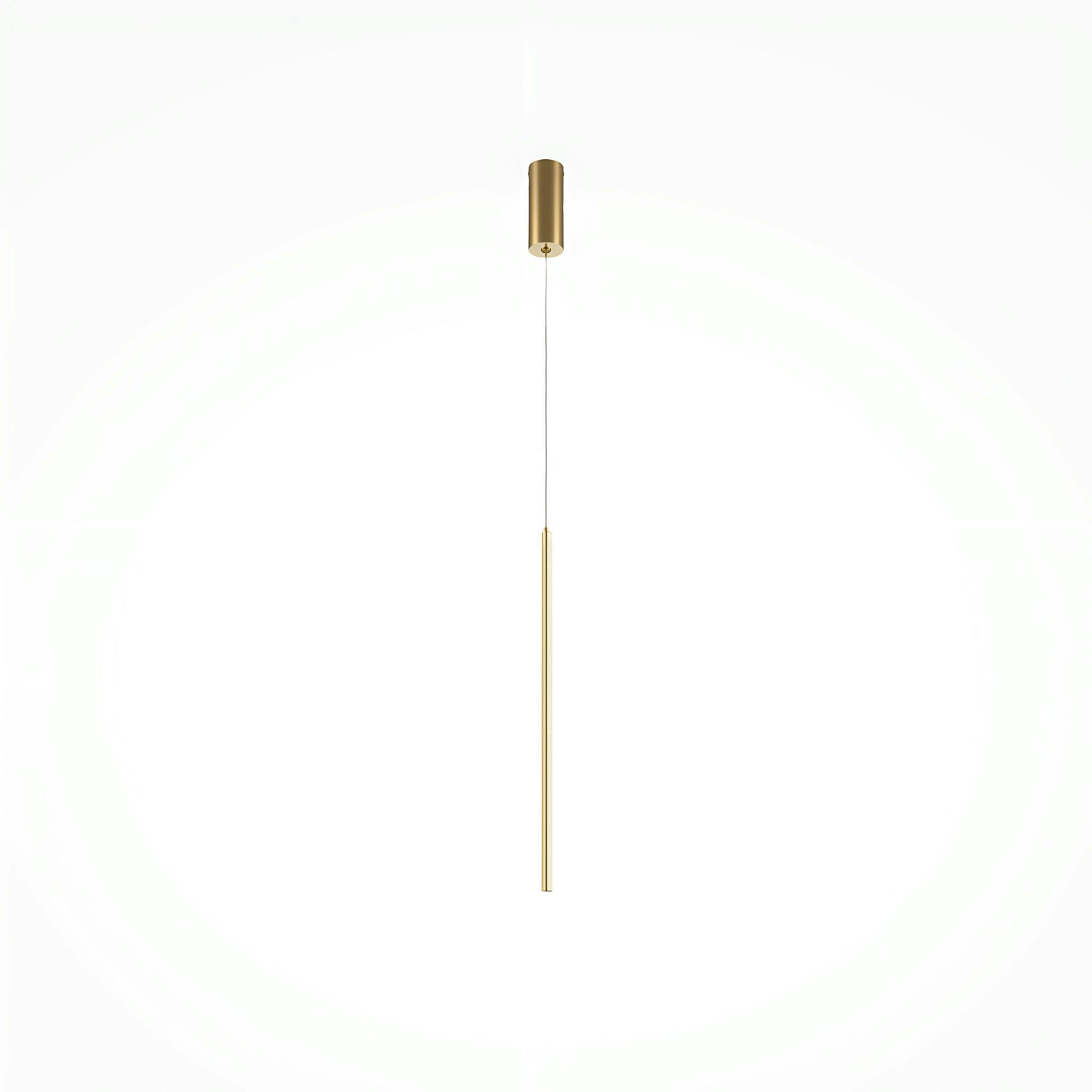 Suspension design dorée – 1 barre verticale LED SALEM