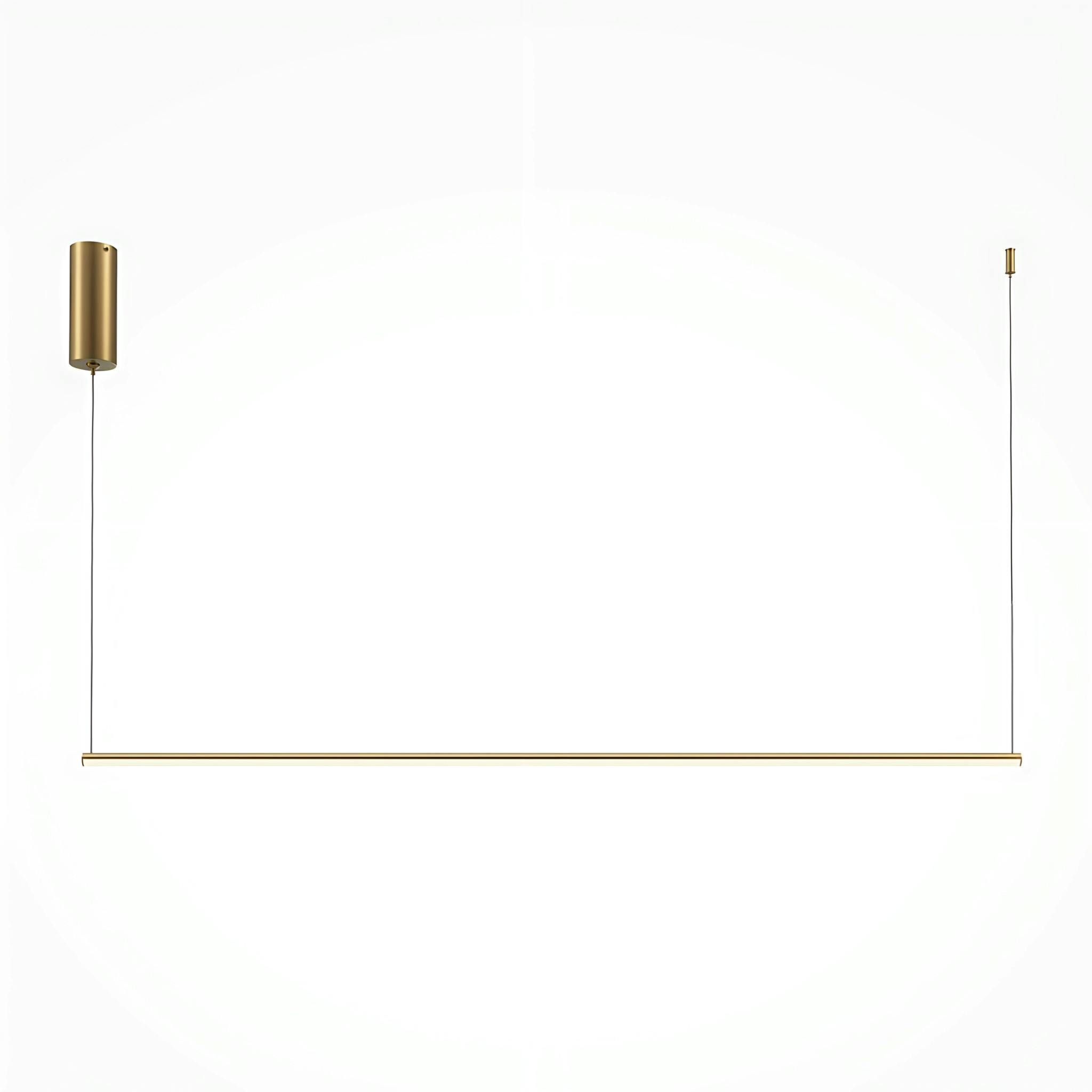 Suspension design LED – barre horizontale dorée 120 cm SALEM