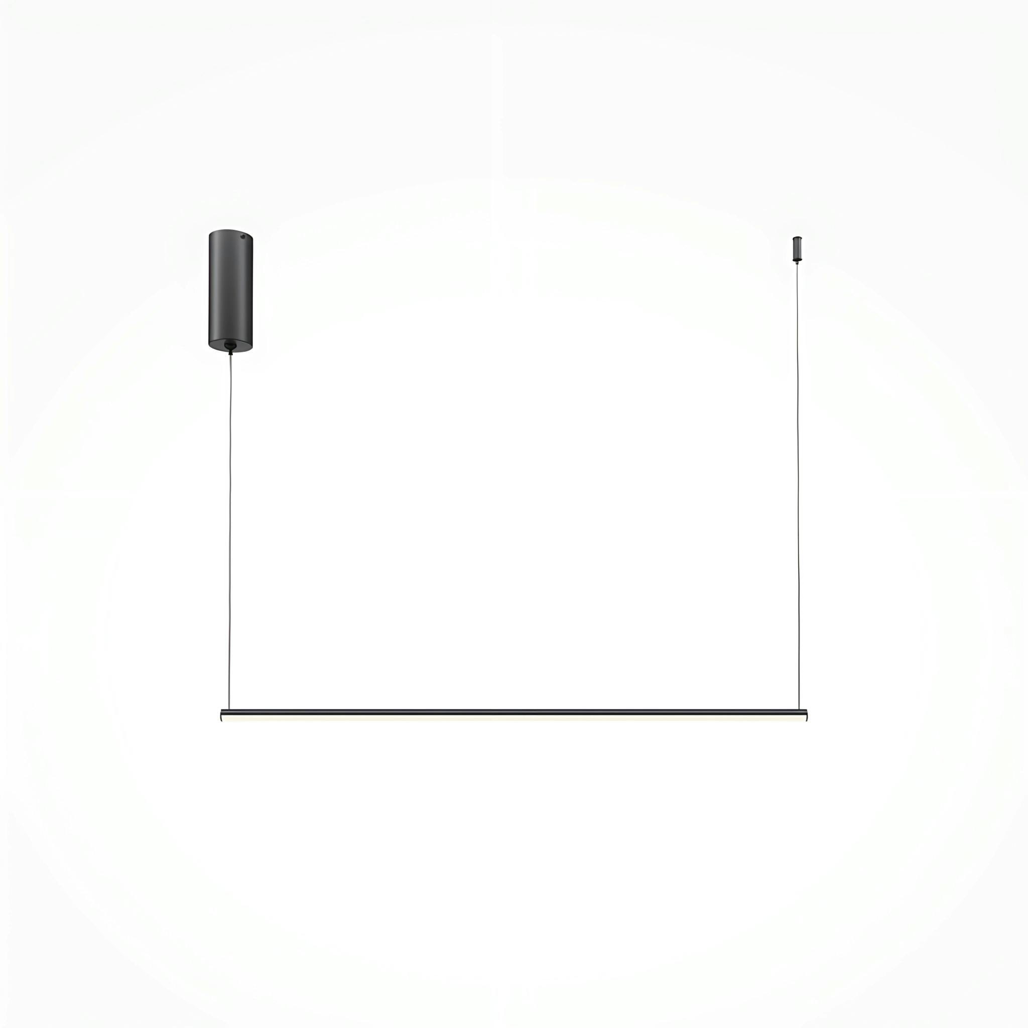 Suspension design LED – barre horizontale noire SALEM