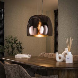 Suspension en verre cuivré forme cloche 48 cm NIAGARA