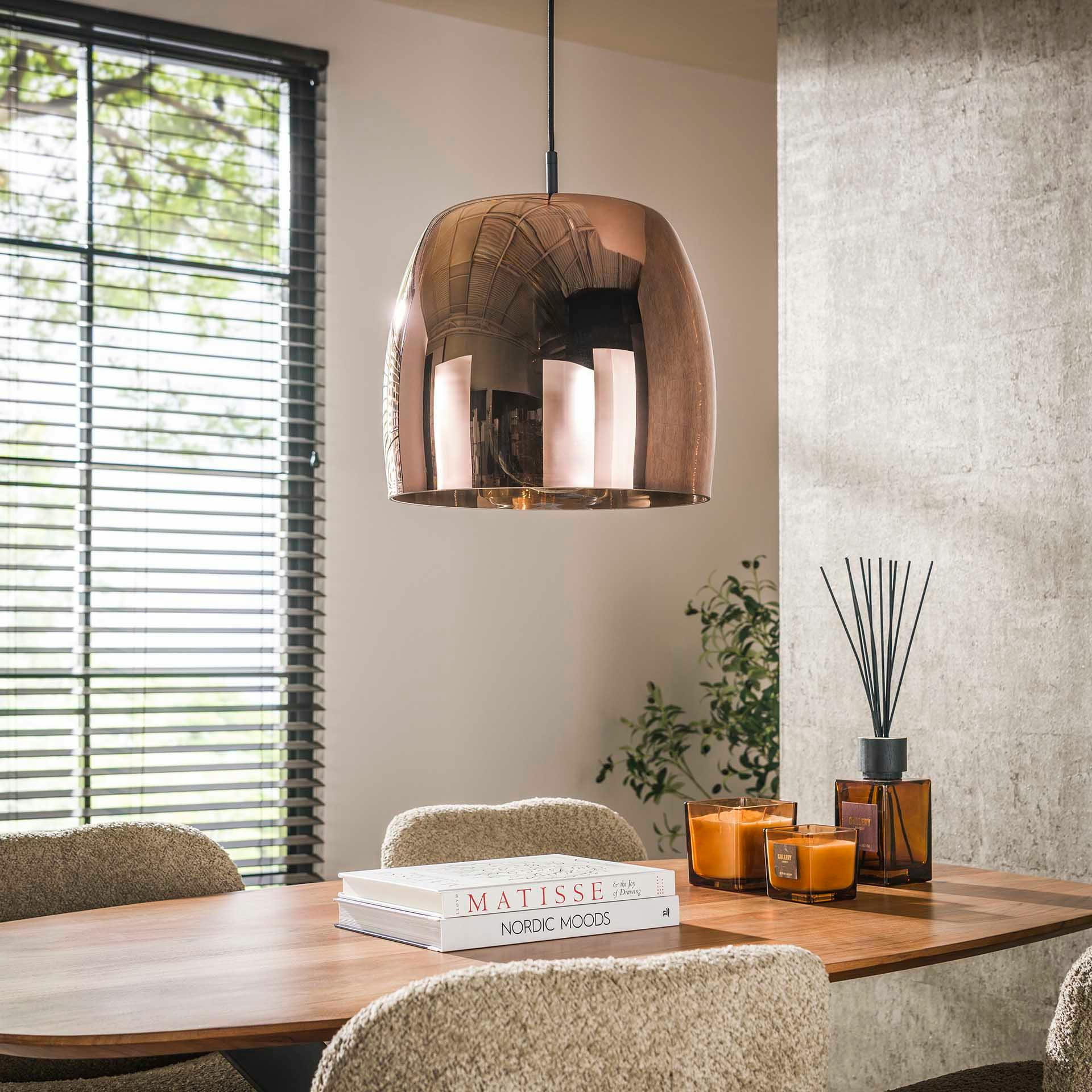 Suspension En Verre Couleur Cuivre - Luminaire Neuf Design Industriel