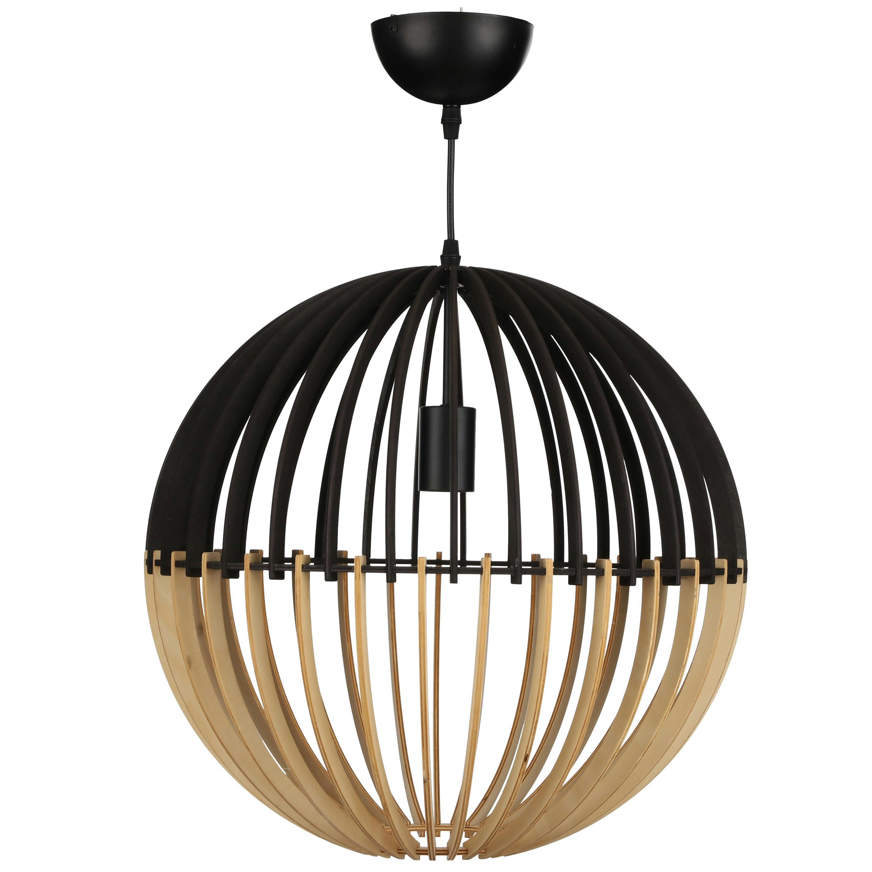 Suspension forme boule bicolore D 45 cm