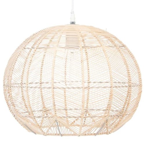Suspension forme "boule" en rotin naturel D38cm