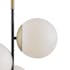 Suspension globe en verre dépoli blanc 3 ampoules MODENE