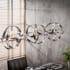 Suspension industrielle 3 lampes métal vieilli effet ruban RALF