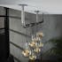 Suspension industrielle esprit loft 8 lampes réglables RALF