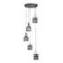 Suspension industrielle grappe 5 lampes lanternes TRIBECA