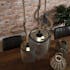 Suspension industrielle grappe effet maille 3 lampes TRIBECA