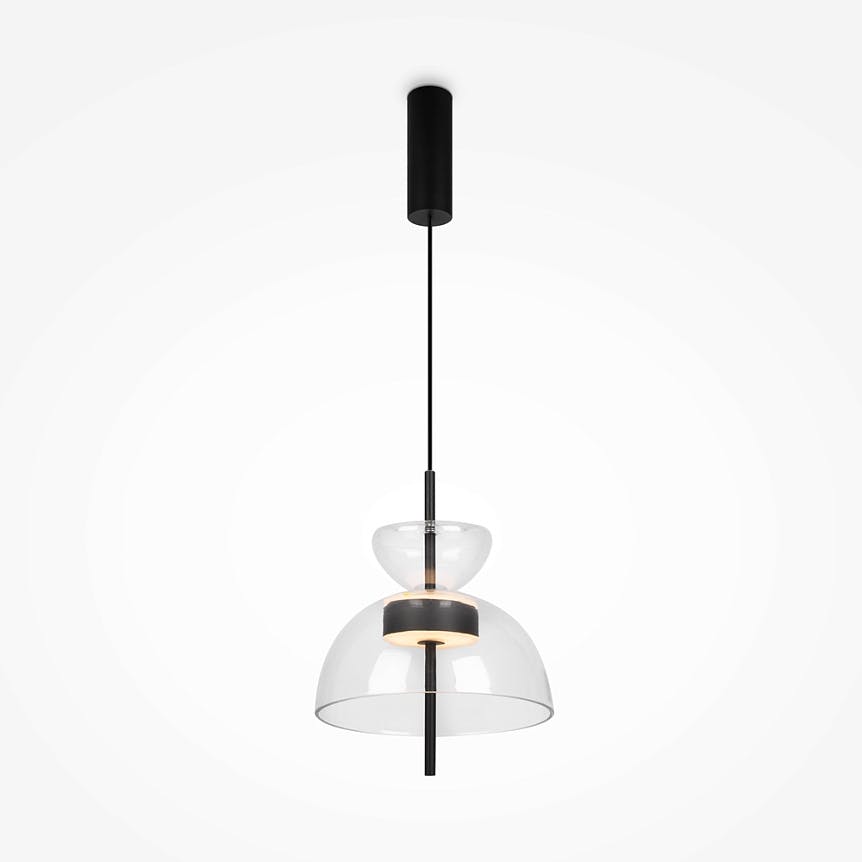 Suspension LED moderne - verre silhouette cloche NORA