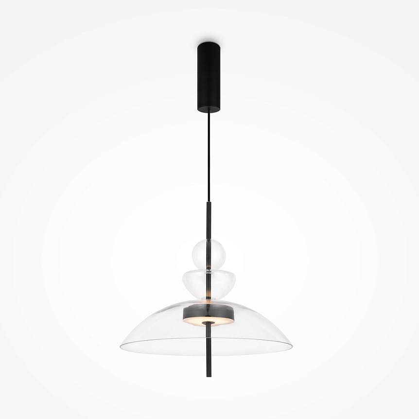 Suspension LED moderne - verre silhouette dôme NORA
