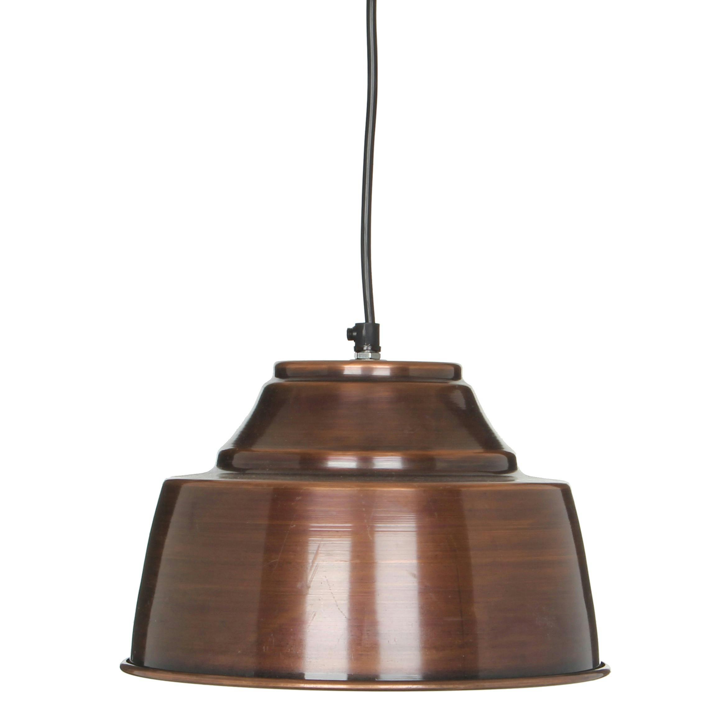 Suspension métal cuivré D 26 cm