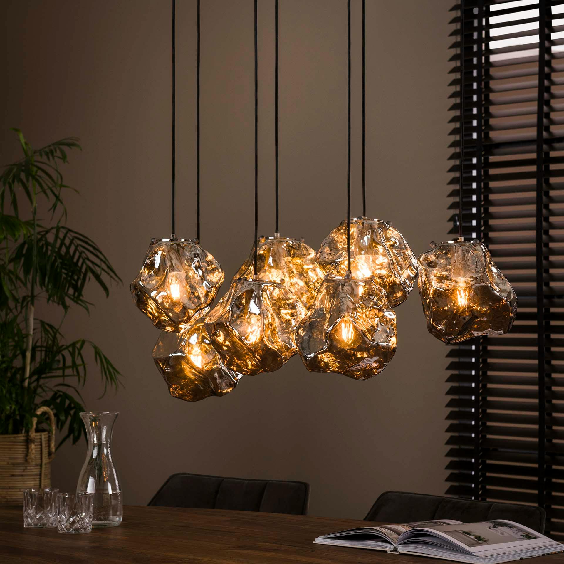 Suspension moderne 7 lampes NIAGARA