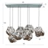 Suspension moderne 7 lampes NIAGARA
