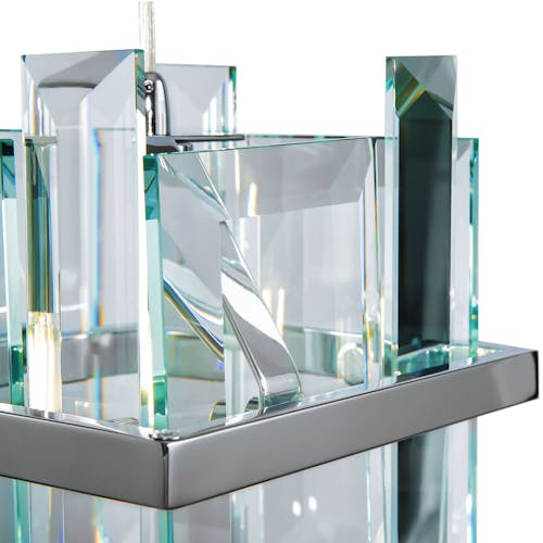 Suspension moderne en verre forme cube MODENE