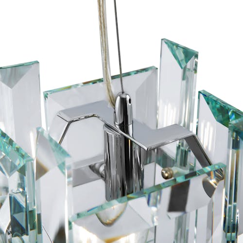 Suspension moderne en verre forme cube MODENE