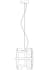 Suspension moderne en verre forme cube MODENE