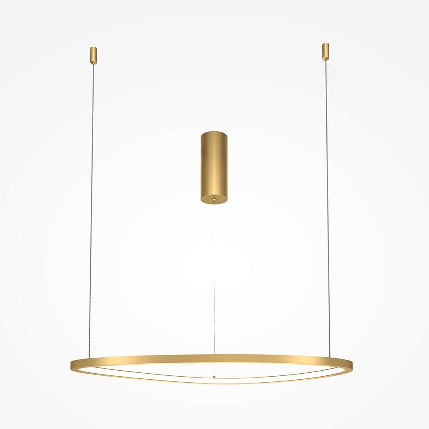 Suspension moderne LED – petit anneau doré minimaliste ELMA