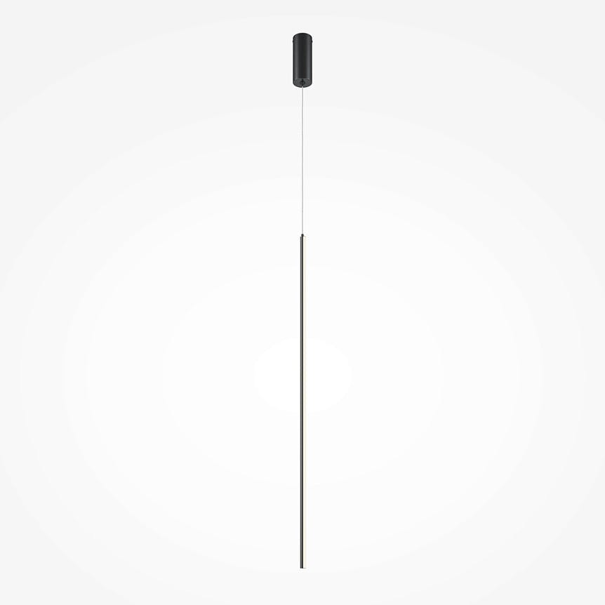 Suspension noire design – 1 barre verticale LED 415 cm SALEM