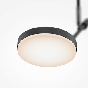 Suspension noire LED – bras articulé avec 1 ampoule OCALA