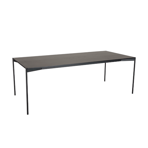 Table à manger 220 cm en bois noir CORUMBA