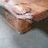 Table à manger bois d'acacia métal 180 MELBOURNE