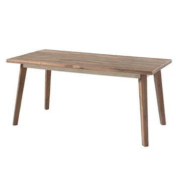 Grande table de repas bois recycle de bateau style deco exotique