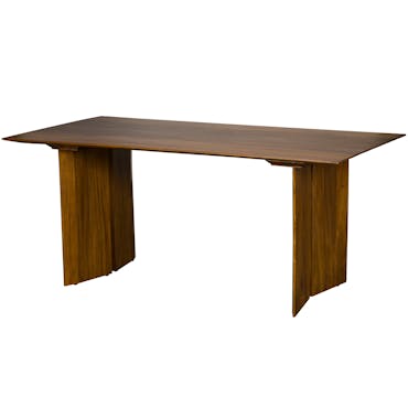  Table de repas rectangle style vintage bois massif manguier