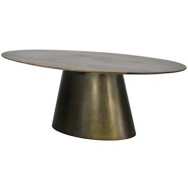  Table à manger bois de manguier forme ovale 220 cm FENI