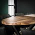 Table à manger bois forme ovale 200 cm HALIFAX