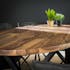 Table à manger bois forme ovale 200 cm HALIFAX