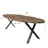 Table à manger bois forme ovale 270 cm HALIFAX