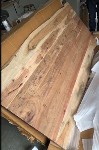 Table à manger bois massif 210 cm MELBOURNE
