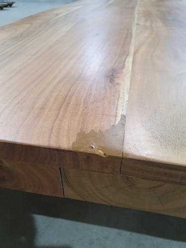 Table à manger bois massif métal 240 cm MELBOURNE