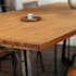 Table à manger bois recyclé teck pied accent 220 cm CLEVELAND