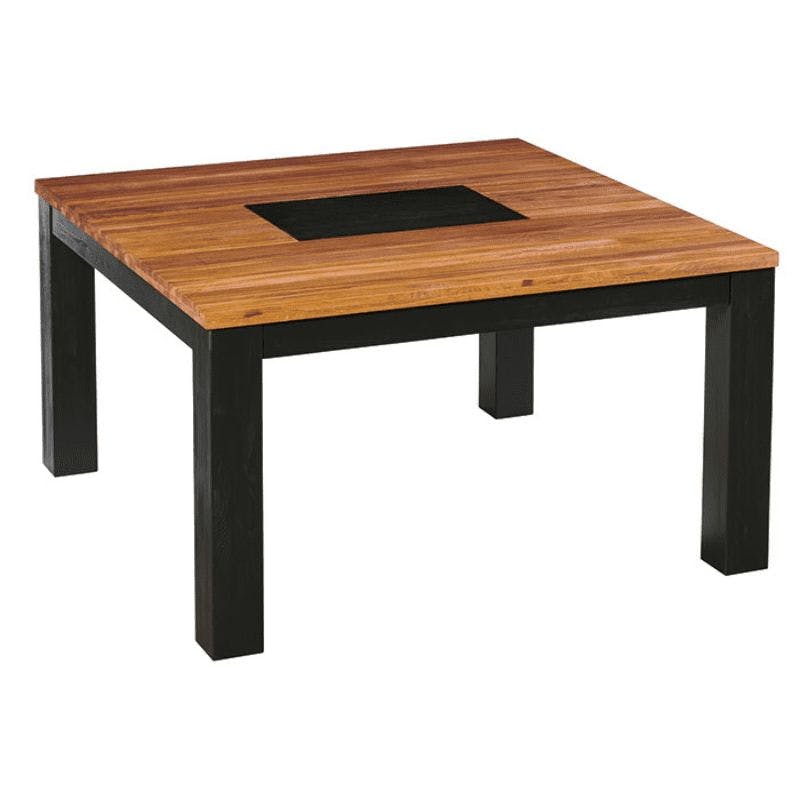 Table à manger carrée en bois 140 cm FAIRLIE