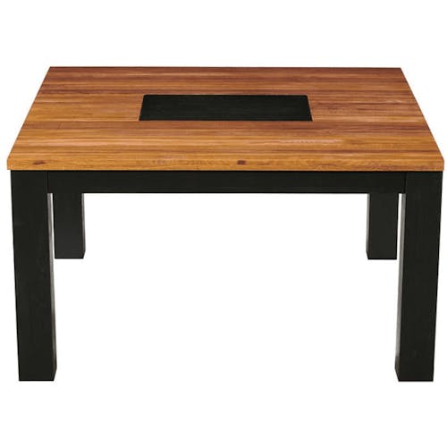 Table à manger carrée en bois 140 cm FAIRLIE