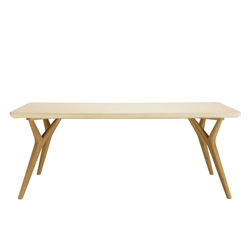 Table à manger chêne et béton design moderne 200 cm BRASILIA