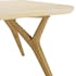 Table à manger chêne et béton design moderne 200 cm BRASILIA